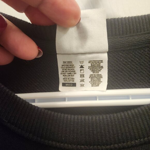 Halloween Men's Black Skeleton Graphic Sweatshirt  size M / PRO PIG Print - Picture 5 of 8